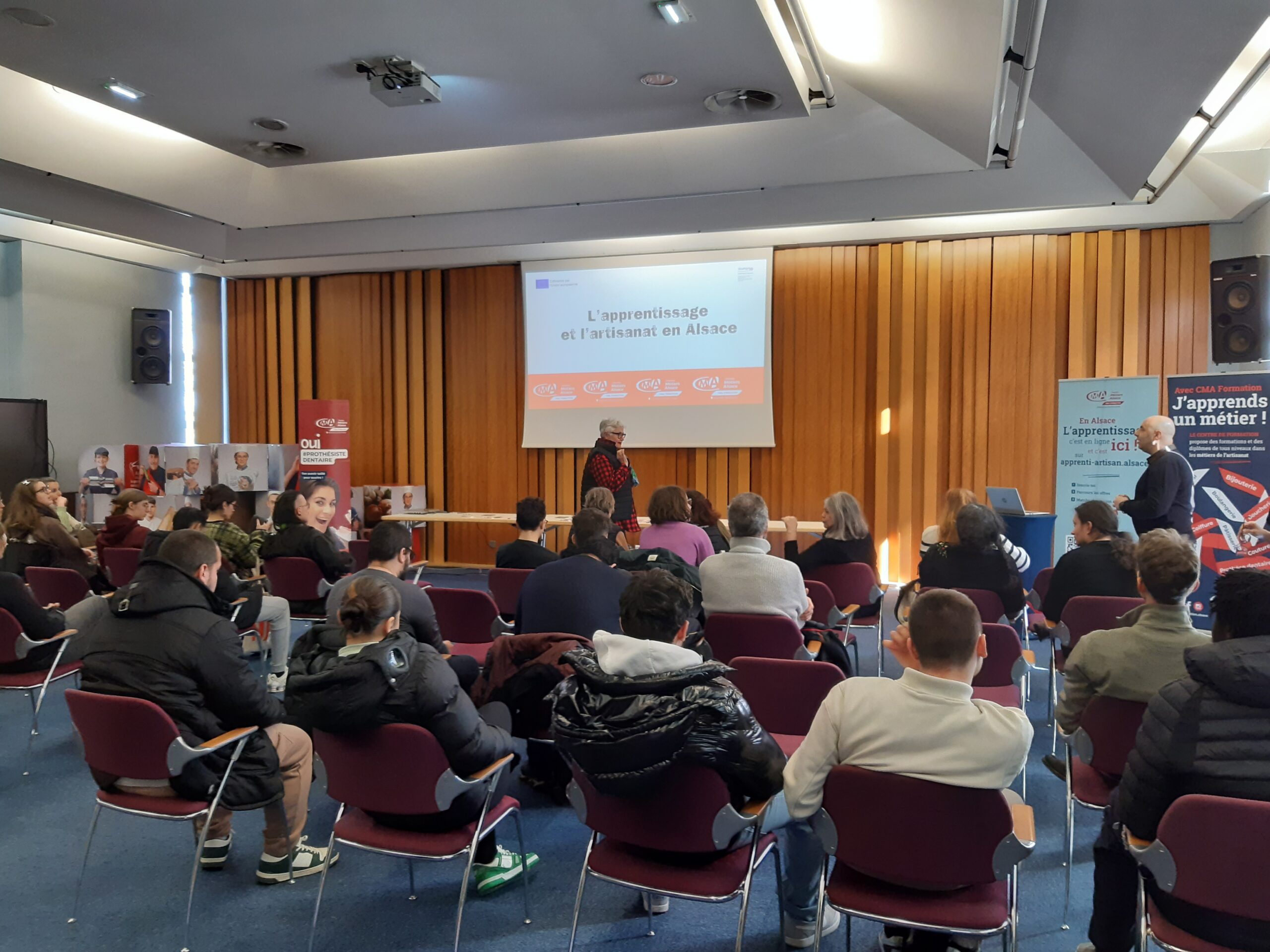 Visite du CFA Bernard Stalter à Eschau